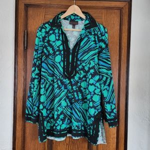 Dana Buchman Tropical Cotton Top